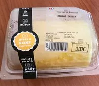 Mängden socker i Ananas entier