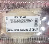 Mängden socker i Pate à pizza