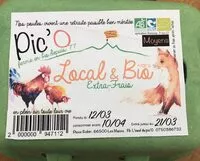 Mängden socker i Oeufs extra frais local & bio