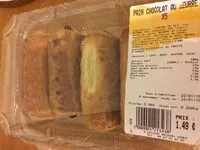 Mängden socker i Pain au chocolat (beurre)