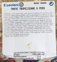 Mängden socker i Tarte tropezienne