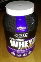 Mängden socker i Premium whey construction musculaire et récupération
