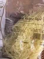 Mängden socker i Emmental suisse râpé