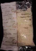 Mängden socker i Gruyère (Suisse râpé)