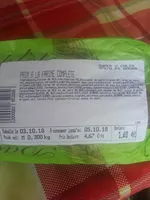 Mängden socker i Pain à la farine complète