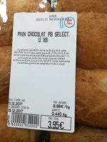 Mängden socker i 8 Pains au Chocolat Pur Beurre U