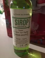 Mängden socker i Sirop concentré de saveur Citron Vert Menthe
