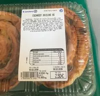 Mängden socker i Escargot Raisins x6