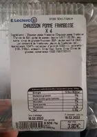 Mängden socker i Chausson pomme framboise