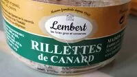 Mängden socker i Rillettes de canard