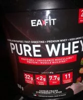 Mängden socker i Pure Whey Fraise 850g