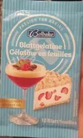 Mängden socker i Blattgelatine gelatine en feuille