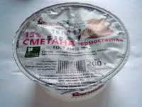 Mängden socker i Сметана 15 % термостатная