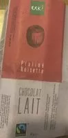 Mängden socker i Chocolat lait praliné noisette