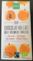 Mängden socker i Bio chocolat au lait abricot