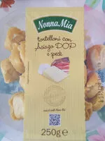 Mängden socker i Tortelloni con Asiago DOP e speck