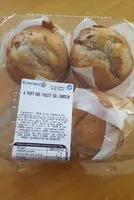 Mängden socker i 4 muffins fruit du jardin