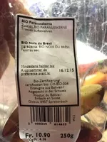 Mängden socker i Noix du Bresil bio