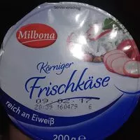 Mängden socker i Körniger frischkäse