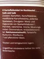 Mängden socker i Kartoffelknödel halb & halb