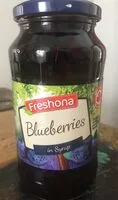 Mängden socker i Bluberries in syrup