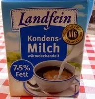 Mängden socker i Kondensmilch