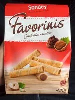 Mängden socker i Favorinis - Gaufrettes Noisettes