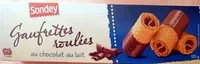 Mängden socker i Gaufrettes roulées au chocolat au lait