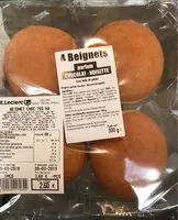 Mängden socker i 4 beignets chocolat noisette