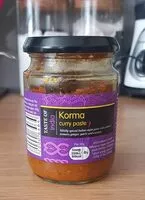 Mängden socker i Korma curry paste
