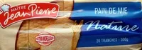 Mängden socker i Pain de mie nature