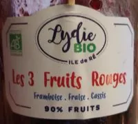 Mängden socker i Confiture Lydie bio les 3 fruits rouges
