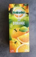 Mängden socker i Jus d'orange à base de concentré
