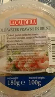 Mängden socker i cold water prawns in brine