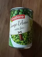 Mängden socker i Erbsen fein