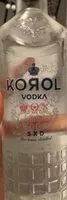 Mängden socker i Korol Vodka