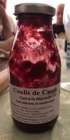 Mängden socker i Coulis de cassis