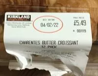 Mängden socker i Charnets butter croissant