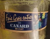 Mängden socker i Foie gras de canard entier mi-cuit