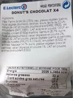 Mängden socker i Donut's Chocolat