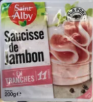 Mängden socker i Saucisse de Jambon en tranches