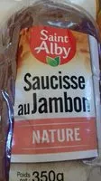 Mängden socker i Saucisse au jambon nature Saint Alby