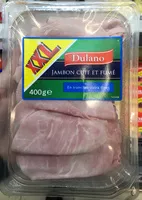 Mängden socker i Jambon cuit et fumé