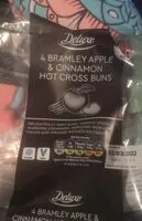 Mängden socker i Bramley apple and cinnamon hot cross buns