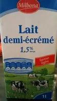 Mängden socker i Lait demi-écrémé (1,5% M.G)