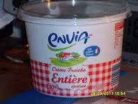 Mängden socker i Crème fraîche entière 30%MG