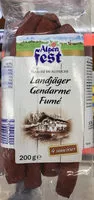 Mängden socker i Gendarmes fumés au bois de hêtre