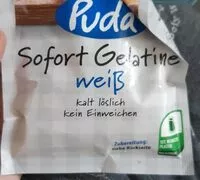 Mängden socker i Sofort Gelatine weiß