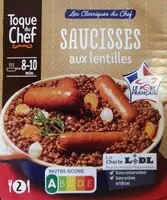 Mängden socker i Saucisses aux lentilles