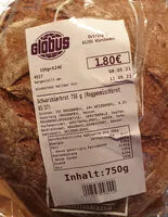 Mängden socker i Schwarzbierbrot 750g (Roggenmischbrot 63/37)